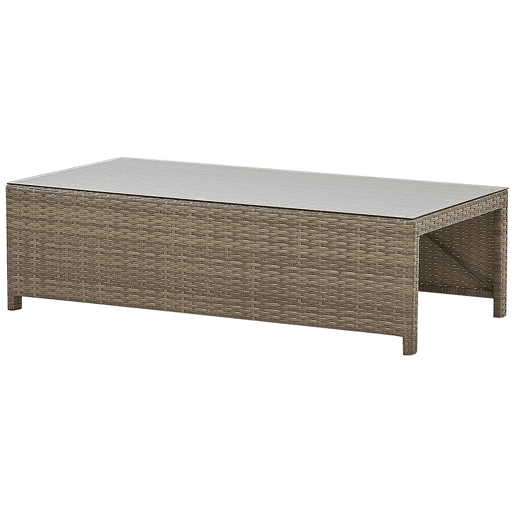 Beliani Conjunto lounge Ratan sintético BELLUNO