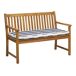 Beliani Banco Madera de acacia con certificado FSC® VIVARA 120x61 Beliani Banco Madera de acacia con certificado FSC® VIVARA 120x61 Azul Marino