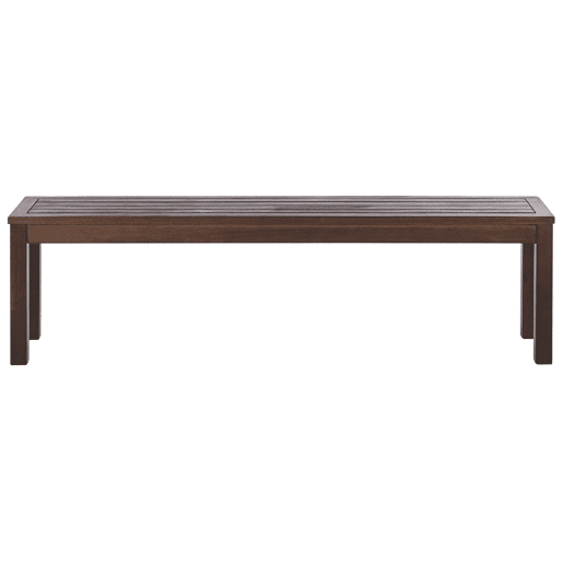 Banco de jardim TUSCANIA 160 cm Madeira de eucalipto Castanho escuro
