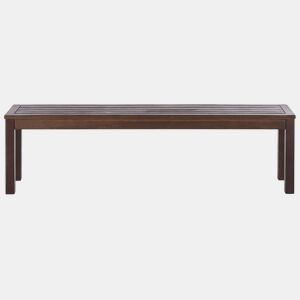 Banco de jardim TUSCANIA 160 cm Madeira de eucalipto Castanho escuro