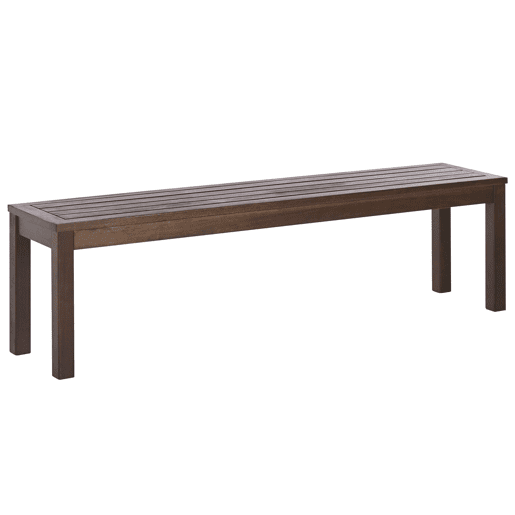 Banco de jardim TUSCANIA 160 cm Madeira de eucalipto Castanho escuro