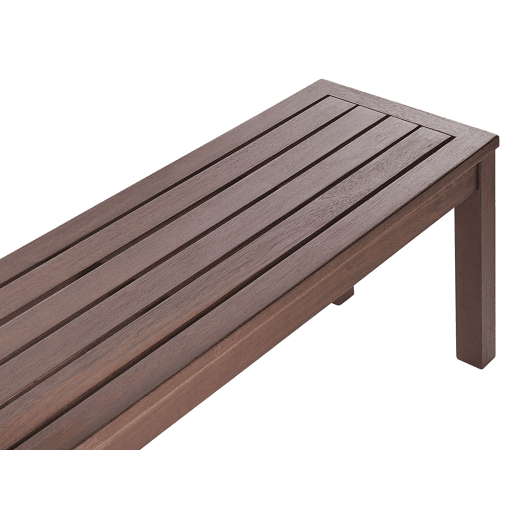 Banco de jardim TUSCANIA 160 cm Madeira de eucalipto Castanho escuro