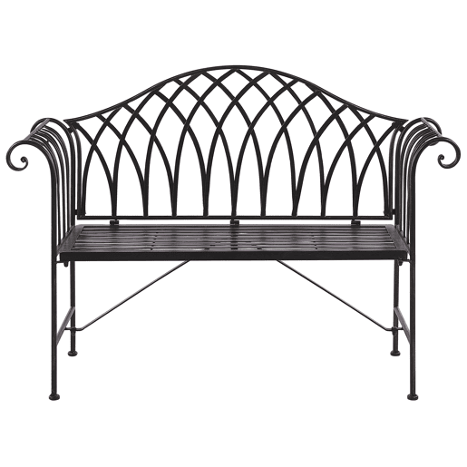 Banco de jardim MILAZZO 130 cm Metal Preto
