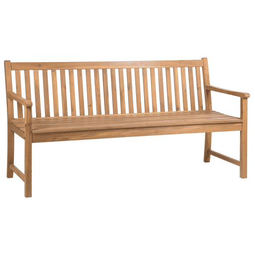 Banco de jardim VIVARA 180 cm Madeira de Acácia certificada Castanho claro