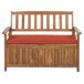 Beliani Banco Madera de acacia SOVANA Beliani Banco Madera de acacia SOVANA Rojo