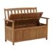 Beliani Banco Madera de acacia SOVANA Beliani Banco Madera de acacia SOVANA Rojo