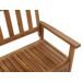 Beliani Banco Madera de acacia SOVANA Beliani Banco Madera de acacia SOVANA Rojo
