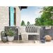 Beliani Banco Hierro MILAZZO 130x45 Beliani Banco Hierro MILAZZO 130x45 Blanco/ Beige