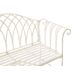 Beliani Banco Hierro MILAZZO 130x45 Beliani Banco Hierro MILAZZO 130x45 Blanco/ Beige