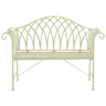 Banco de jardim MILAZZO 130 cm Metal Verde claro