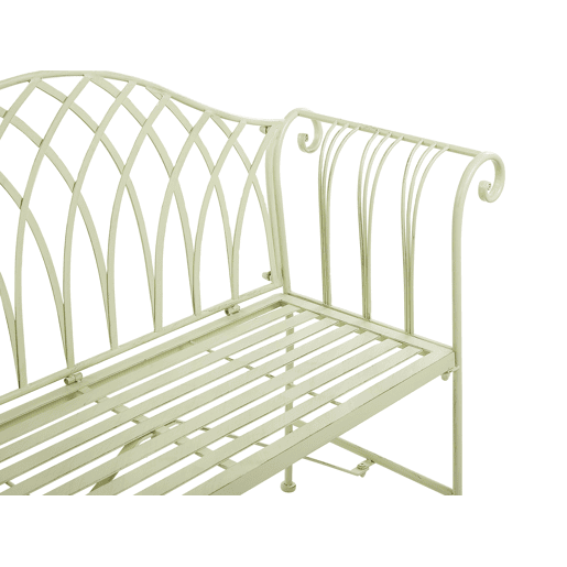 Banco de jardim MILAZZO 130 cm Metal Verde claro