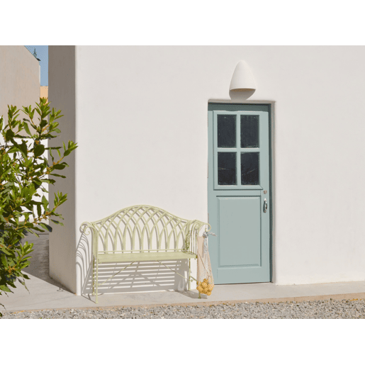 Banco de jardim MILAZZO 130 cm Metal Verde claro