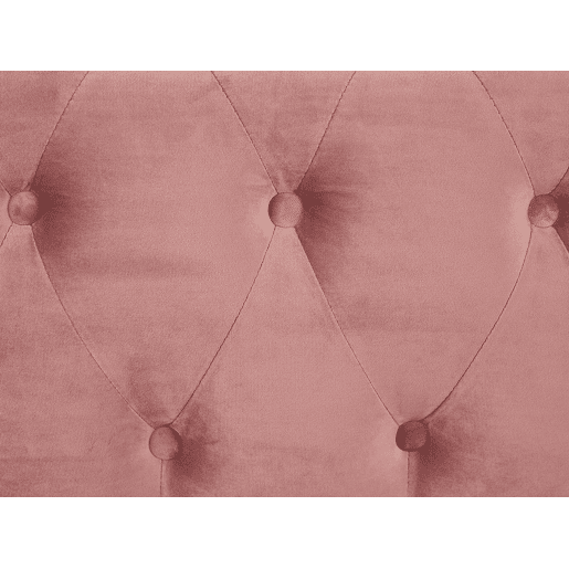Sofá CHESTERFIELD Veludo Rosa 3 lugares