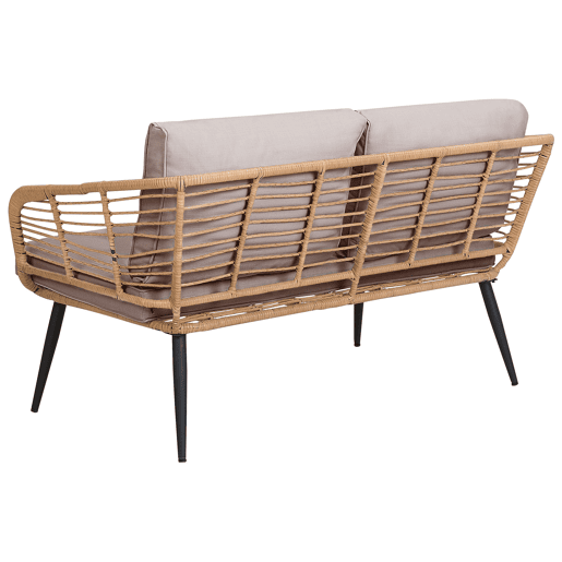 Beliani Conjunto lounge Ratan sintético CORINTH II