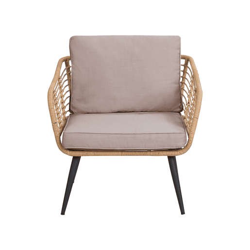 Beliani Conjunto lounge Ratan sintético CORINTH II