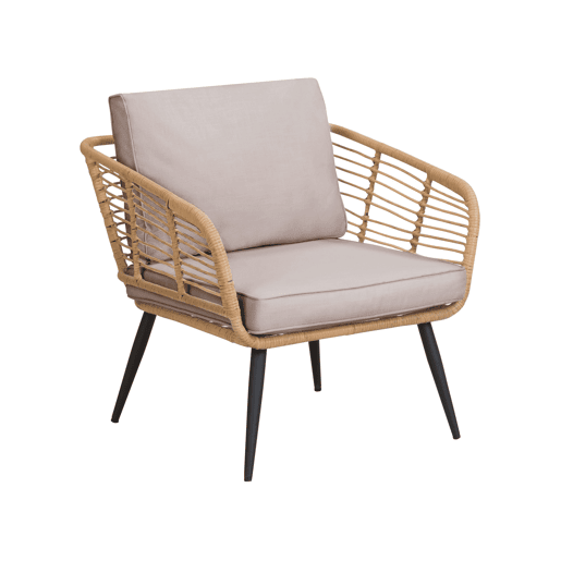 Beliani Conjunto lounge Ratan sintético CORINTH II