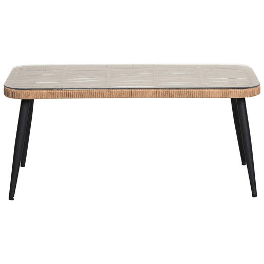 Beliani Conjunto lounge Ratan sintético CORINTH II