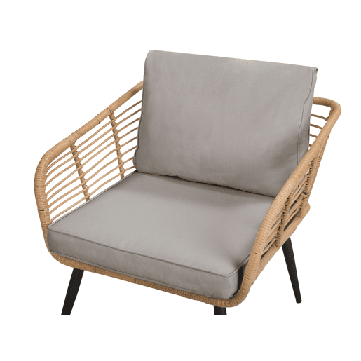 Beliani Conjunto lounge Ratan sintético CORINTH II