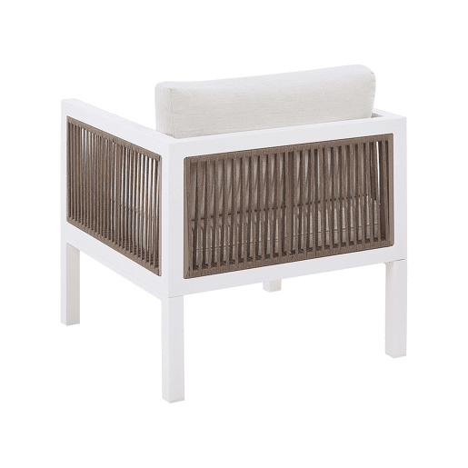 Conjunto de jardim com mesa 5 lugares BORELLO Metal Branco