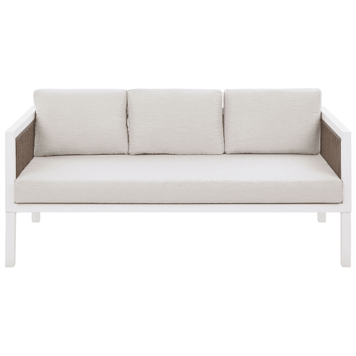 Conjunto de jardim com mesa 5 lugares BORELLO Metal Branco
