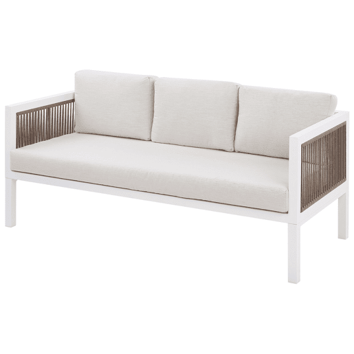 Conjunto de jardim com mesa 5 lugares BORELLO Metal Branco