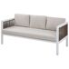 Beliani Conjunto de jardín Aluminio BORELLO Beliani Conjunto de jardín Aluminio BORELLO Blanco