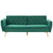 Beliani Sofá de 2 plazas Terciopelo BARDU Beliani Sofá de 2 plazas Terciopelo BARDU Verde Oscuro