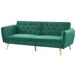 Beliani Sofá de 2 plazas Terciopelo BARDU Beliani Sofá de 2 plazas Terciopelo BARDU Verde Oscuro