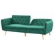 Beliani Sofá de 2 plazas Terciopelo BARDU Beliani Sofá de 2 plazas Terciopelo BARDU Verde Oscuro