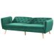 Beliani Sofá de 2 plazas Terciopelo BARDU Beliani Sofá de 2 plazas Terciopelo BARDU Verde Oscuro