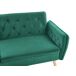 Beliani Sofá de 2 plazas Terciopelo BARDU Beliani Sofá de 2 plazas Terciopelo BARDU Verde Oscuro