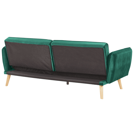 Sofá-cama BARDU Veludo Verde escuro 2 lugares