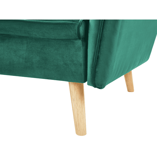 Sofá-cama BARDU Veludo Verde escuro 2 lugares