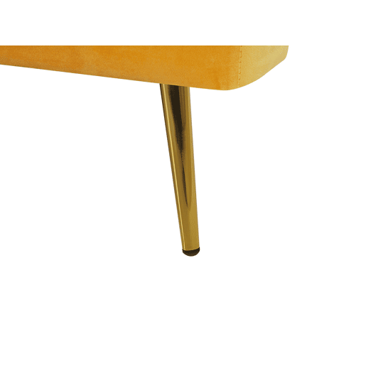 Sofá-cama VETTRE Veludo Amarelo 3 lugares