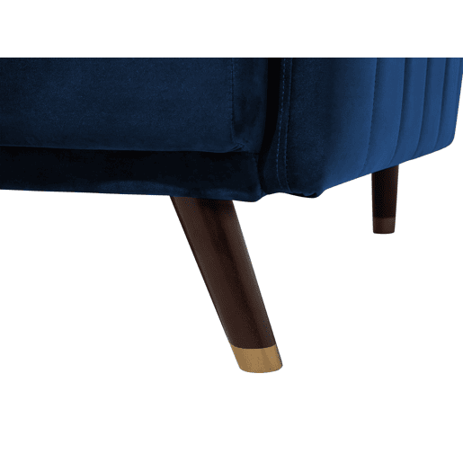 Sofá-cama SENJA Veludo Azul marinho 3 lugares