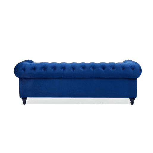 Sofá CHESTERFIELD Veludo Azul marinho 3 lugares