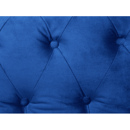 Sofá CHESTERFIELD Veludo Azul marinho 3 lugares