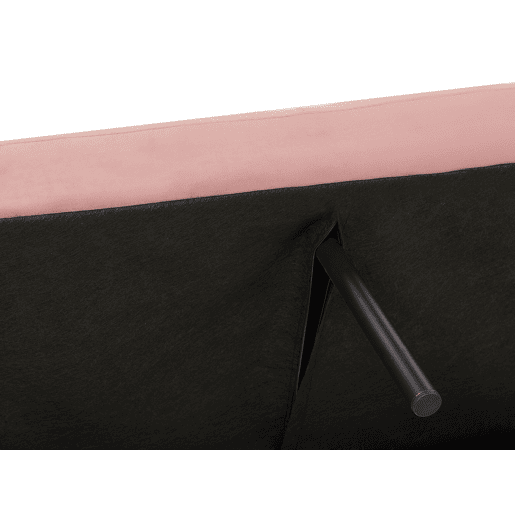 Sofá-cama VIMMERBY Veludo Rosa 3 lugares