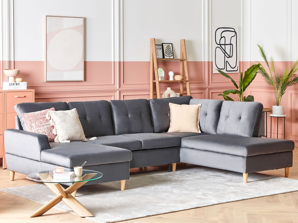 Beliani Sofá cama Terciopelo LERUM