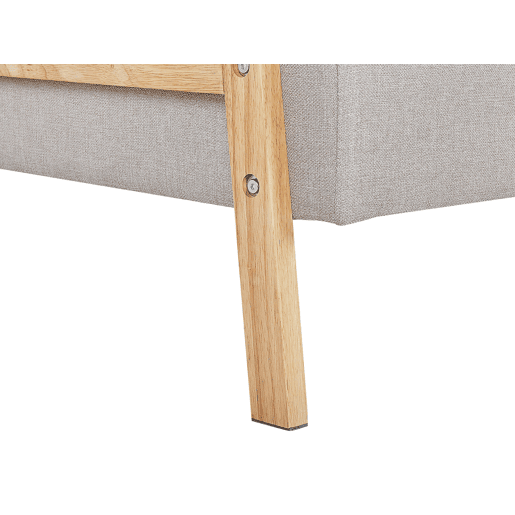 Sofá-cama TJORN Tecido Creme 3 lugares