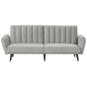 Sofá-cama VIMMERBY Veludo Cinzento claro 3 lugares