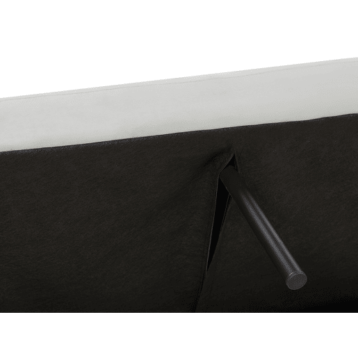 Sofá-cama VIMMERBY Veludo Cinzento claro 3 lugares