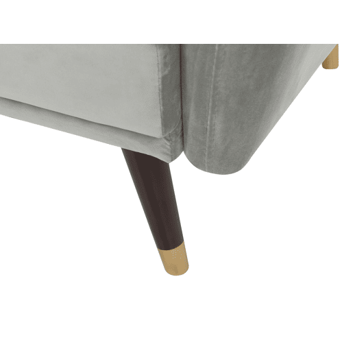 Sofá-cama VIMMERBY Veludo Cinzento claro 3 lugares