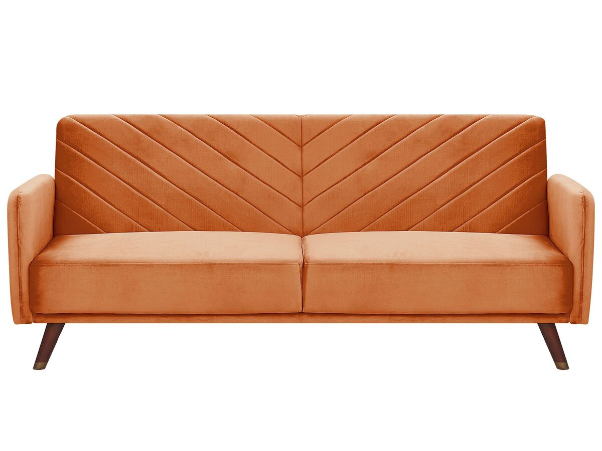 Beliani Sofá de 3 plazas Terciopelo SENJA