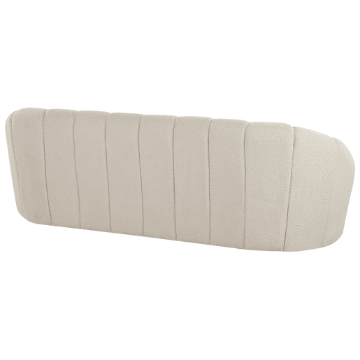 Sofá LOMMA Bouclé Branco 3 lugares