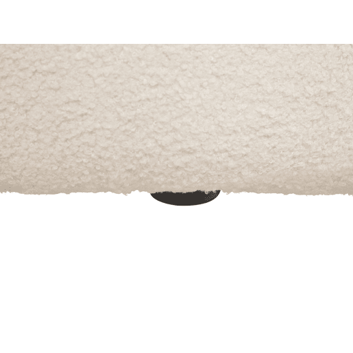 Sofá LOMMA Bouclé Branco 3 lugares