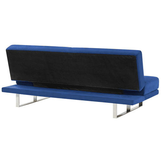 Sofá-cama YORK Veludo Azul marinho 2 lugares