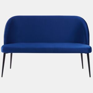 Banco estofado OSBY Veludo Azul marinho 2 lugares