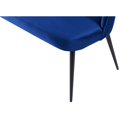 Banco estofado OSBY Veludo Azul marinho 2 lugares