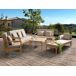 Beliani Conjunto de jardín Madera de acacia con certificado FSC® PATAJA Beliani Conjunto de jardín Madera de acacia con certificado FSC® PATAJA Gris Oscuro